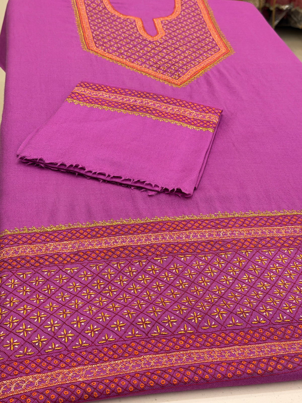 Pure Wool Tilla Sozni Unstitched