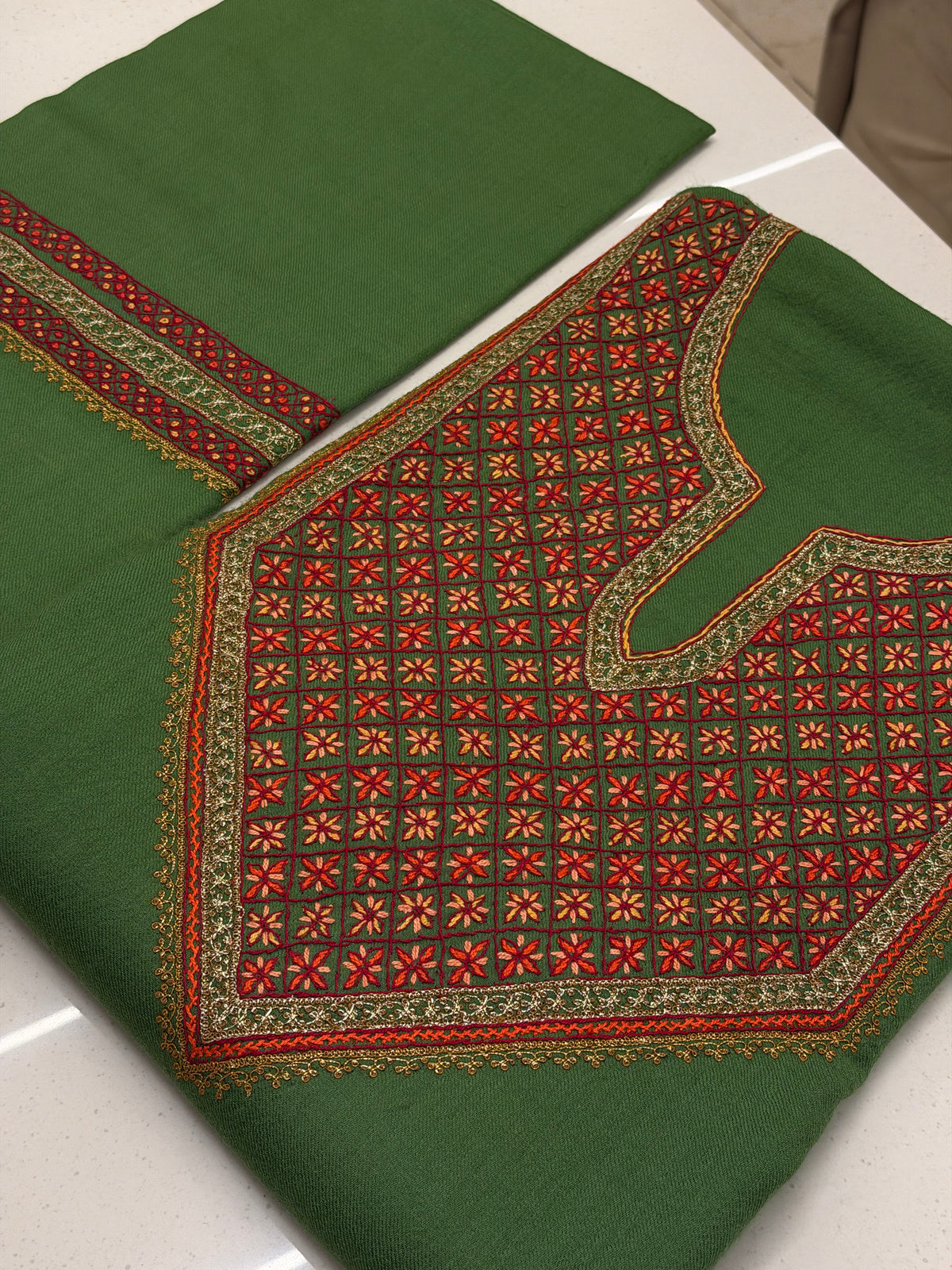 Pure Wool Tilla Sozni Unstitched