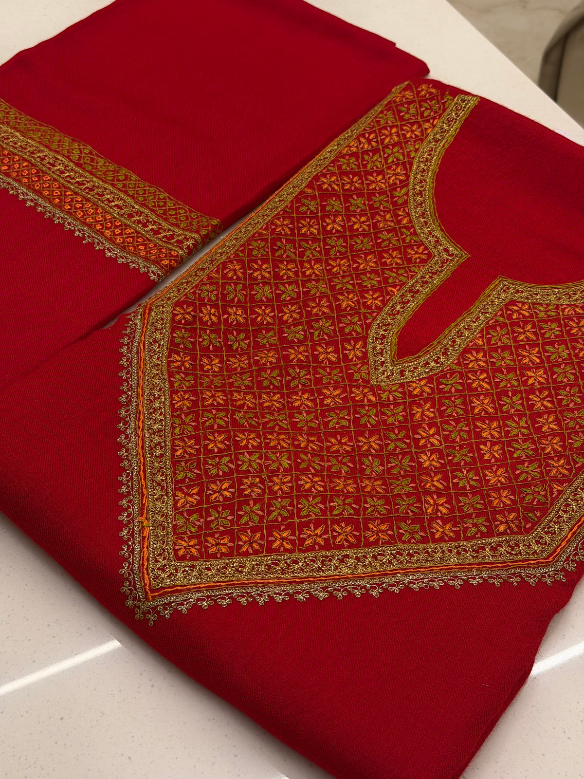 Pure Wool Tilla Sozni Unstitched