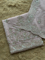 Celestial Bloom Embroidered Suit Set