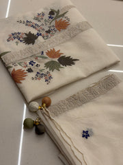 Pure Mull Appliqué Embroidered Suit Set