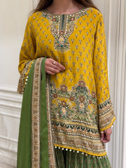 Pearl Mirage Crepe Gharara Set