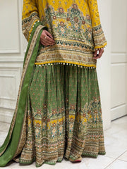 Pearl Mirage Crepe Gharara Set