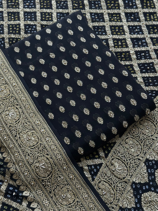 Handloom Zari Dabka Kadhana Suit Set