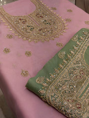 Zar-e-Noor Pure Organza Silk Ensemble
