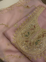 Zar-e-Noor Pure Organza Silk Ensemble