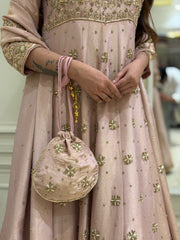 Blush Royale Tissue Silk Luxury Anarkali