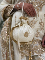Ivory Gold Sharara Set