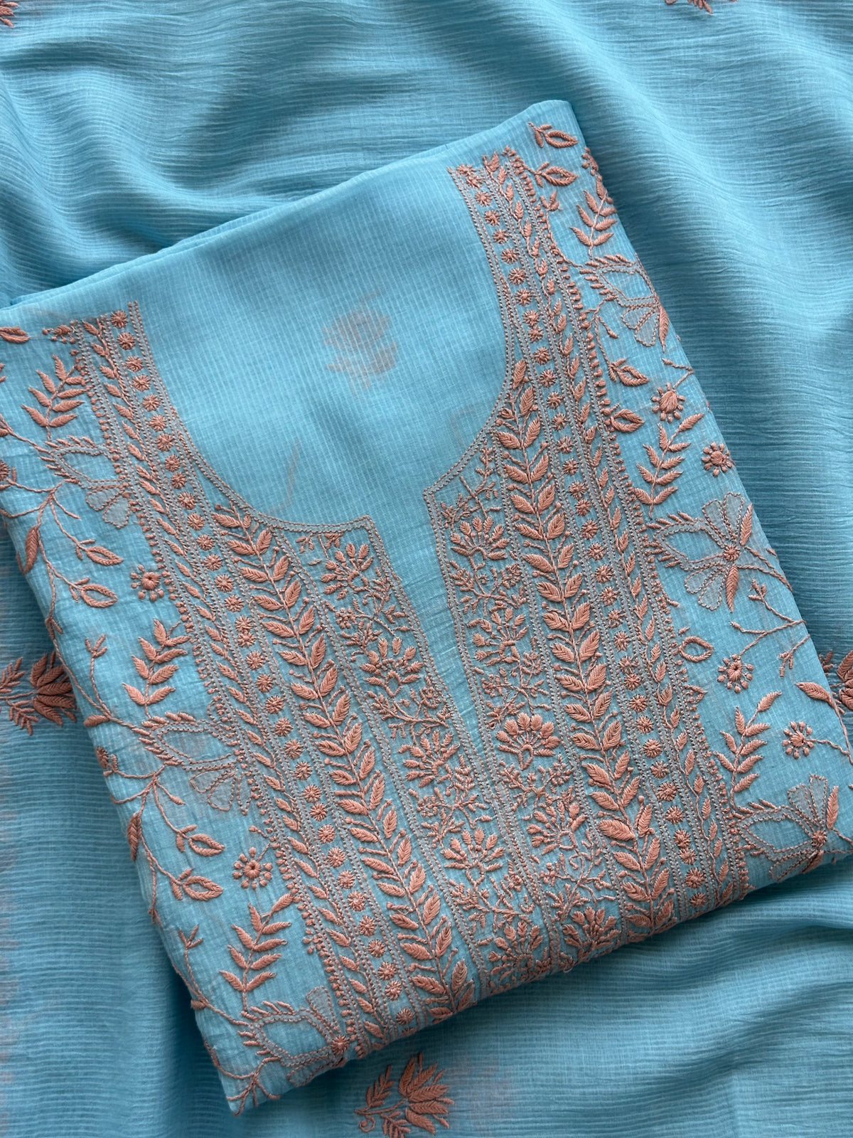Gulbahar Pure Mull Chikankari Suit Set