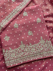 Mehr-e-Zar Luxury Tissue Silk Suit Set