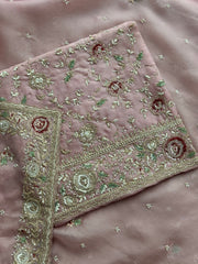 Gulnaar Luxe Organza Suit Set – Pita Dabka & Moti Embellished