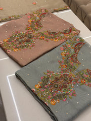 Luxury Tissue Silk Embroidered Suit Set