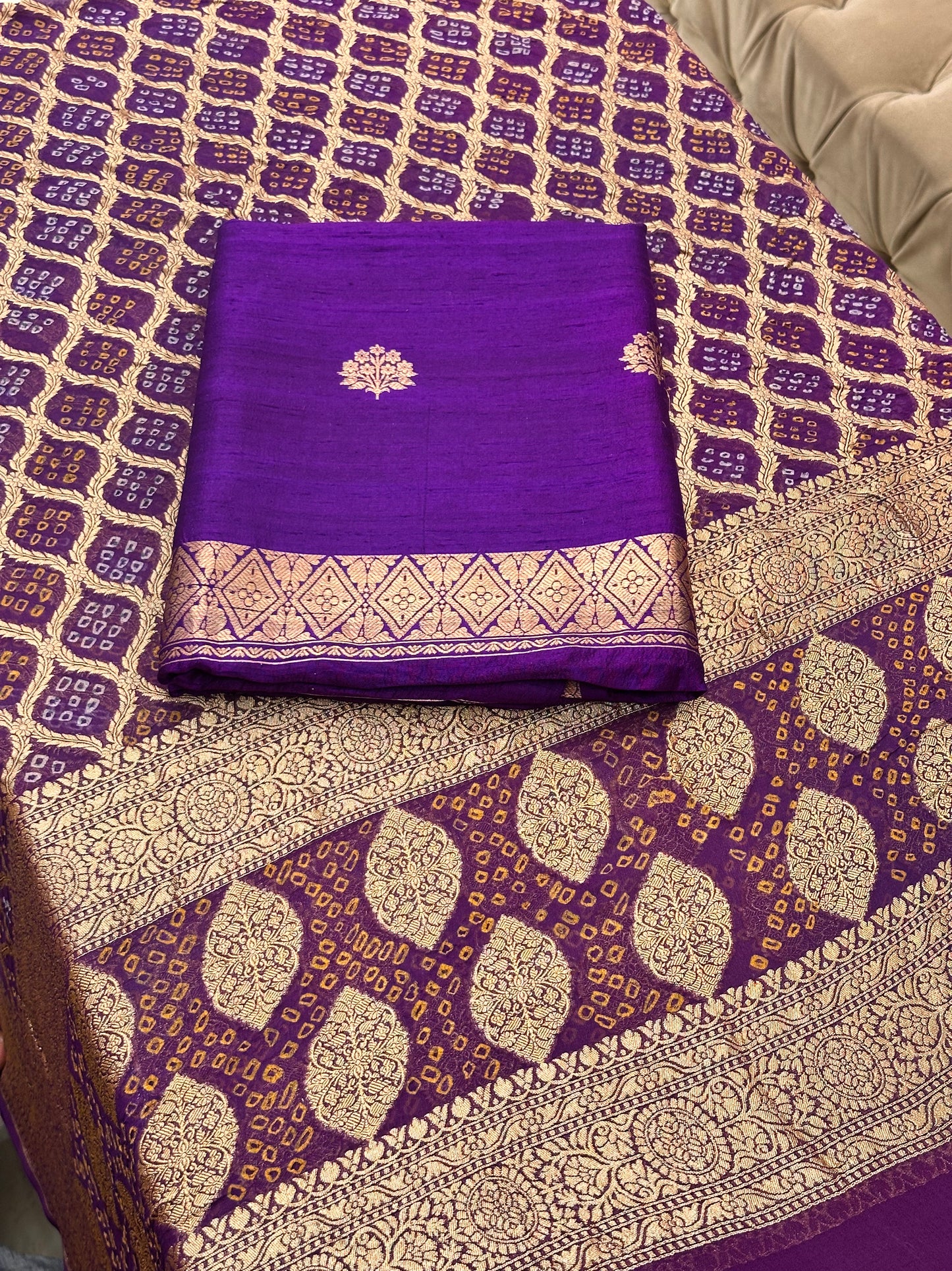 Rang-e-Banaras Pure Raw Silk Suit Set