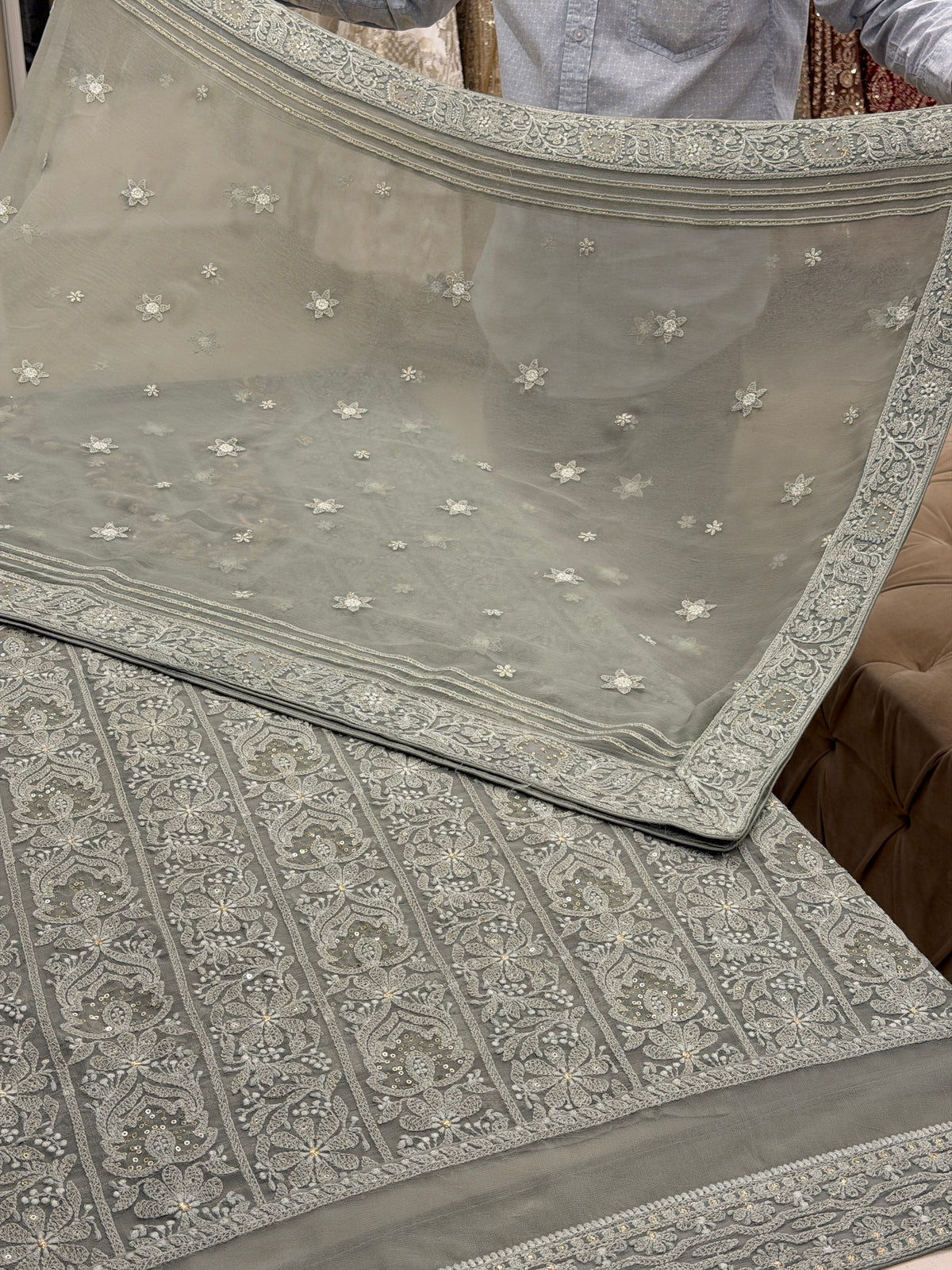 Luxury Chikankari Georgette Suit