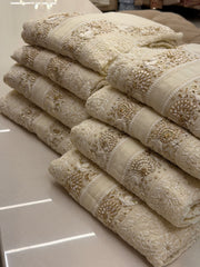 Ivory Luxury Chikankari Handwork Suit Set