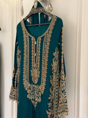 Luxury Chinon Long Shirt Set
