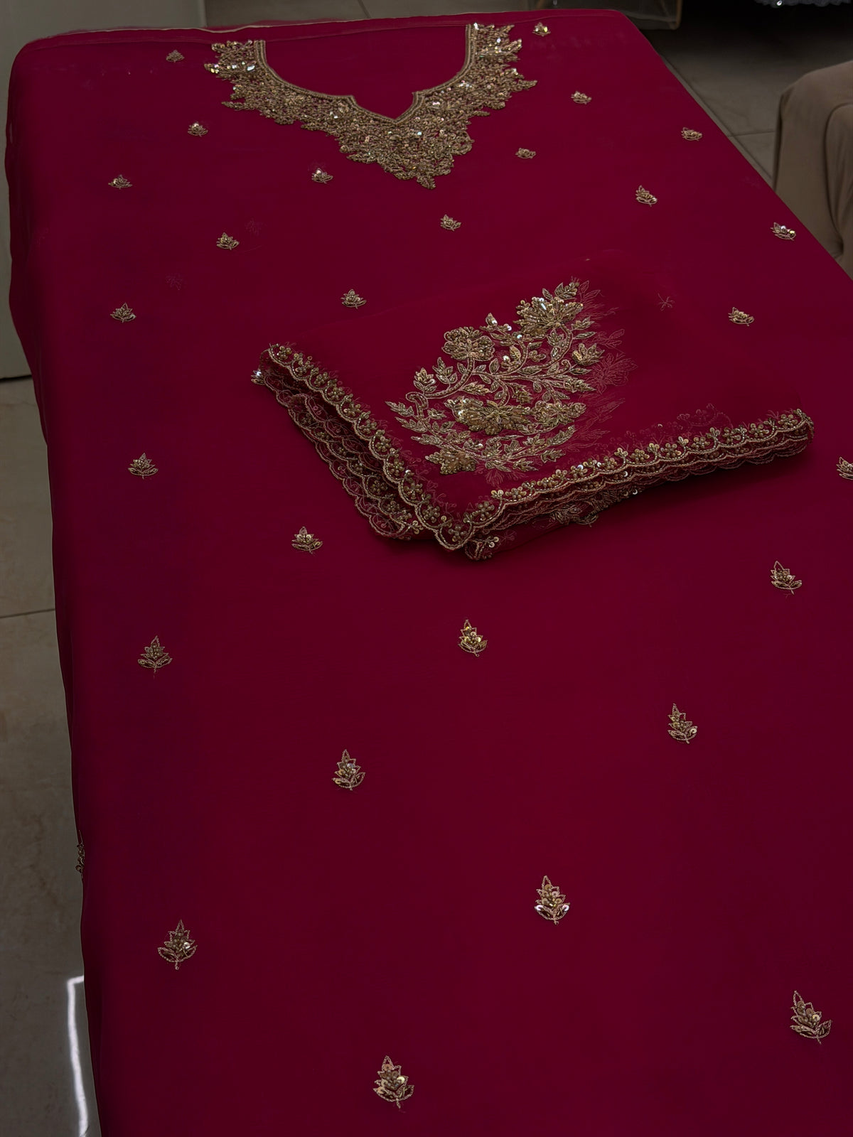 Noor-e-Zardozi Luxury Organza Silk Suit