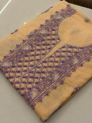 Meher-e-Mushq Pure Mull Chikankari Suit