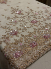 Gul-e-Rose Blush Luxury Organza Ensemble
