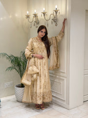 Mehr-e-Zareen Luxury Silk Anarkali Set