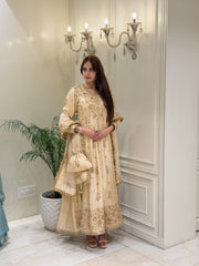 Mehr-e-Zareen Luxury Silk Anarkali Set
