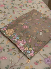 Rosé Meadow – Multicolour Floral Embroidered Suit