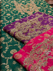 Zarq-e-Mehfil – Royal Zardozi Embroidered Silk Ensemble