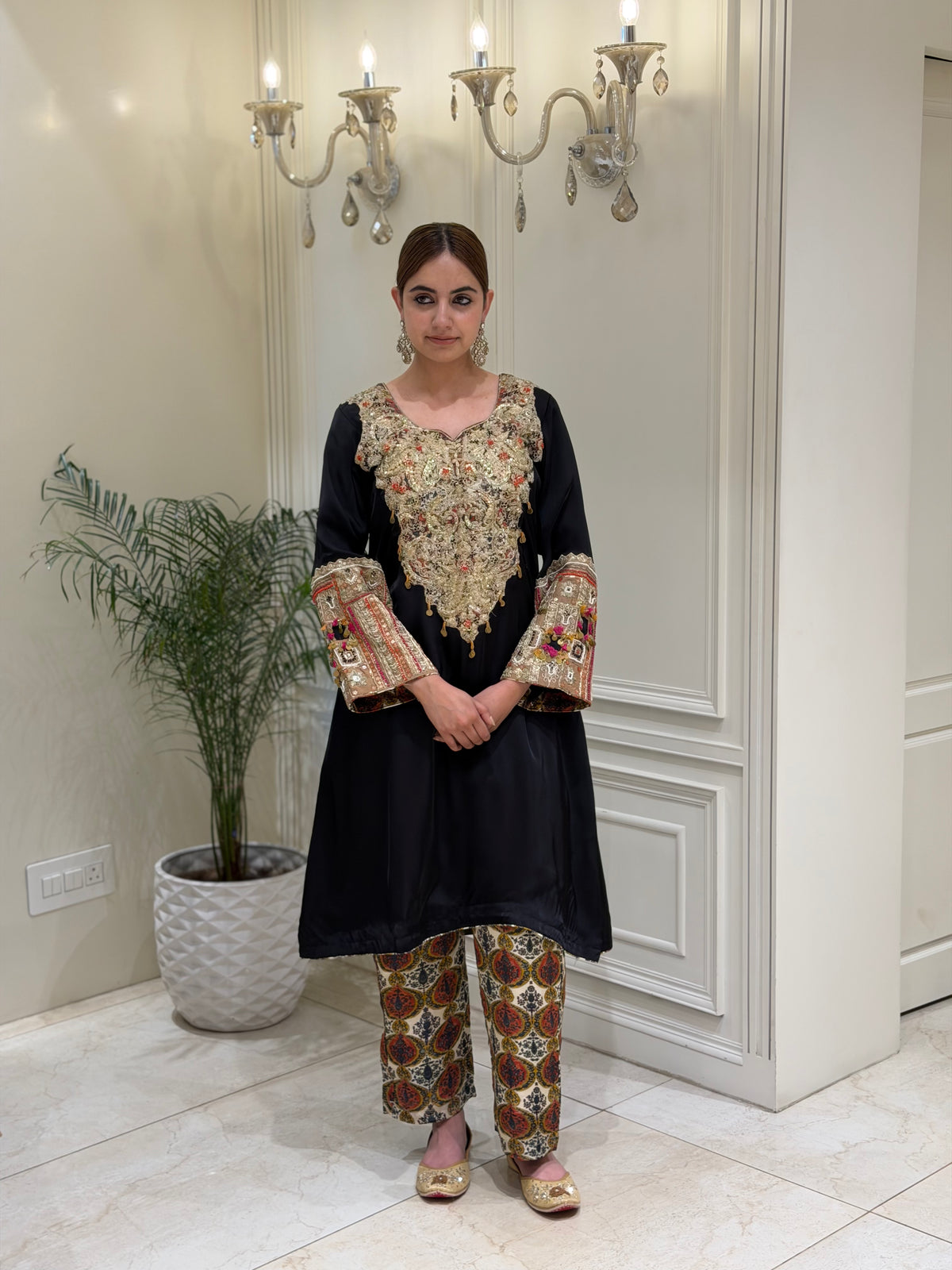 Noor-e-Zehn Satin Crepe Co-Ord Set