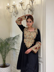 Noor-e-Zehn Satin Crepe Co-Ord Set