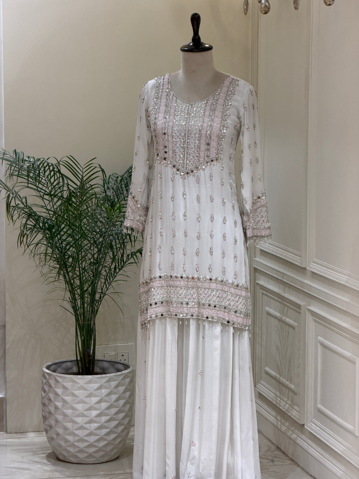 Noor-e-Rouhi Chinon Embellished Sharara Set