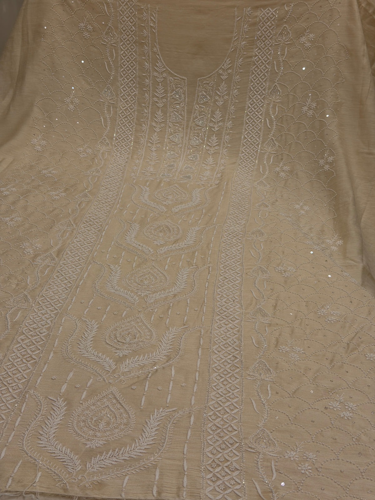 Noor-e-Ivory Monga Chikankari Luxury Formal
