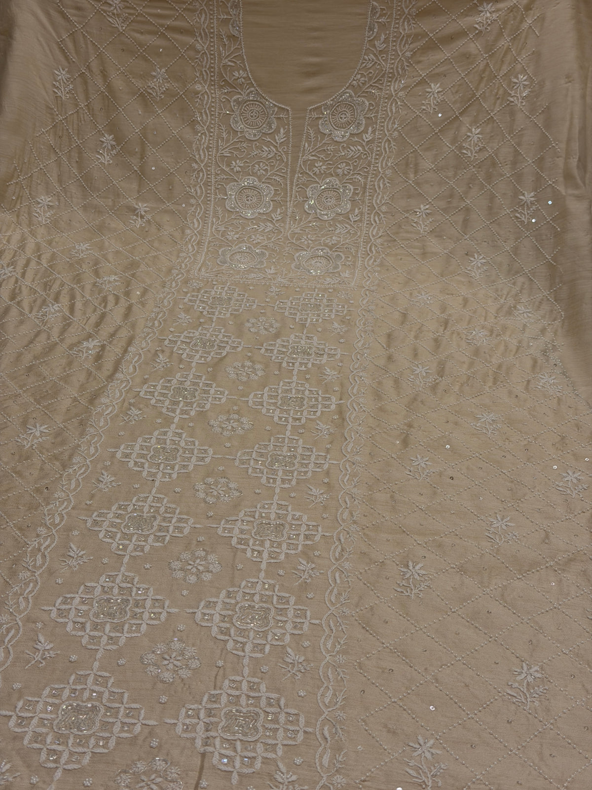 Noor-e-Ivory Monga Chikankari Luxury Formal