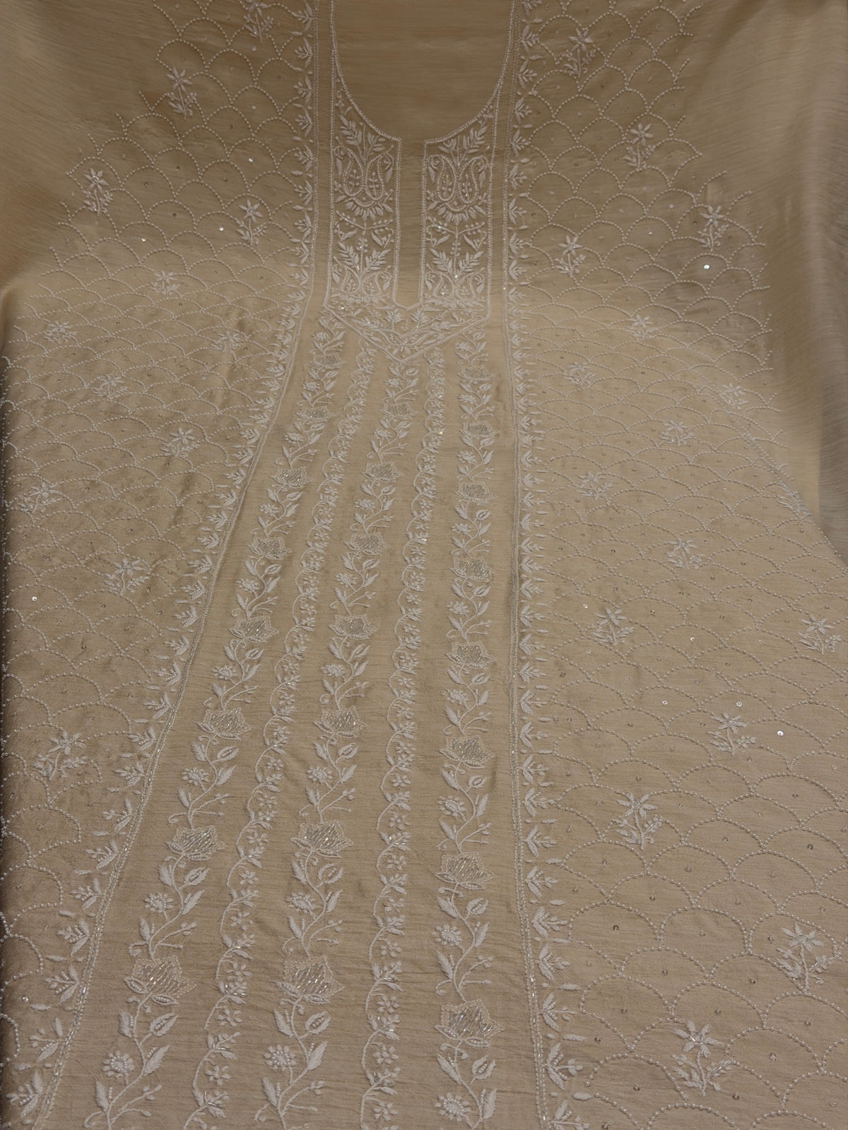 Noor-e-Ivory Monga Chikankari Luxury Formal