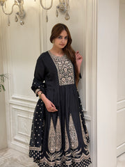 Noor-e-Zarmina Cotton Silk Suit Set