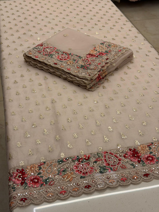 Dusty Mauve Bloom – Luxury Tissue Suit