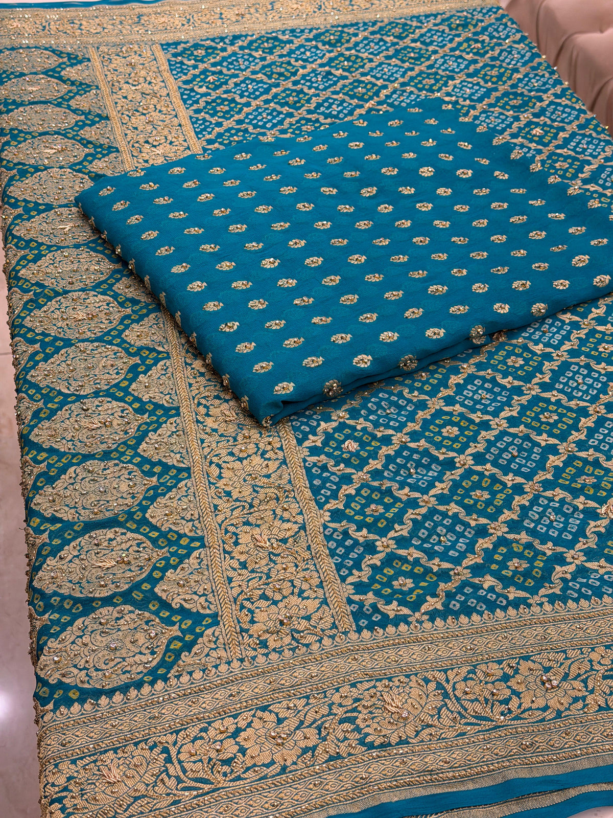 Pure Khaddi Georgette Banarasi Suit