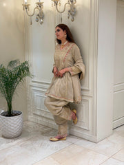 Noor-e-Meher Tissue Silk Shalwar Set