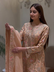 Noor-e-Zareen Dola Silk Sharara Set