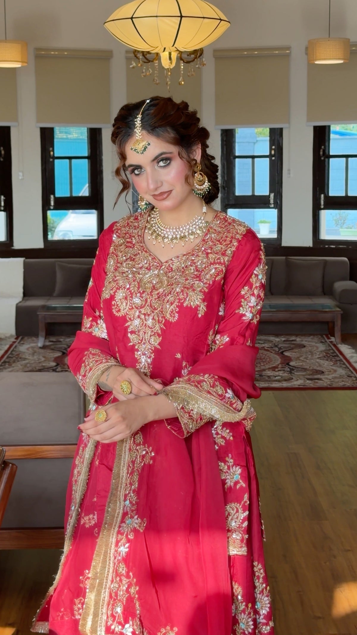Luxury Pure Tussar Silk Sharara Set