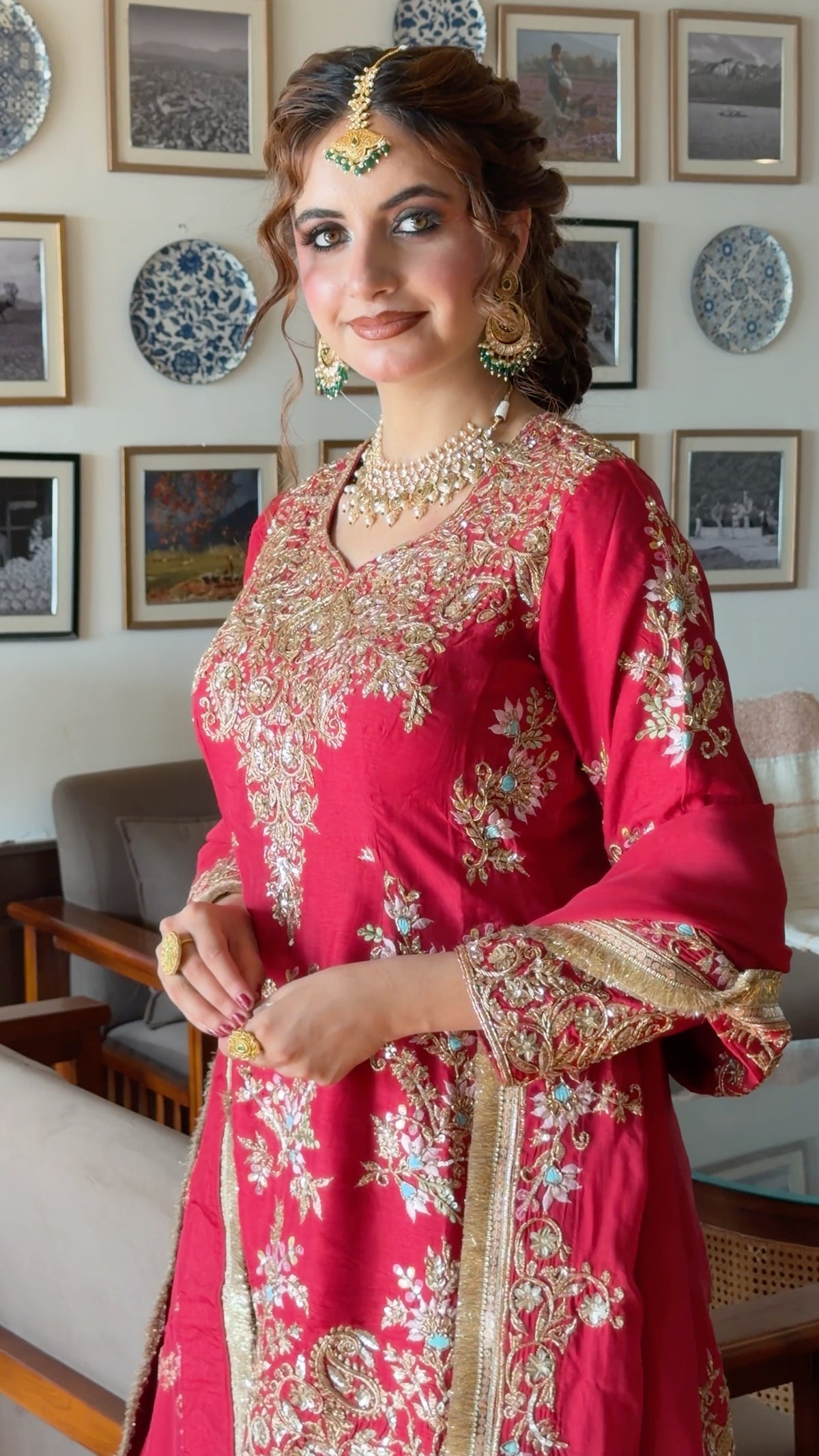 Luxury Pure Tussar Silk Sharara Set