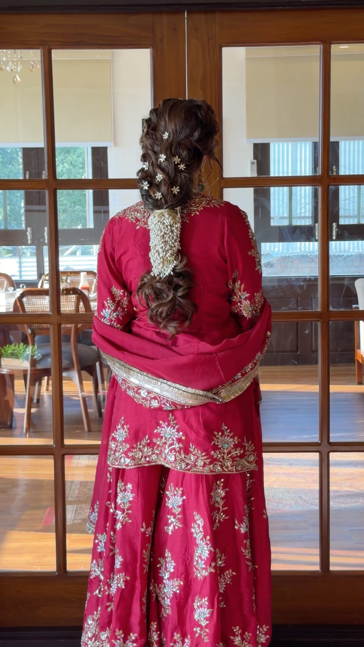 Luxury Pure Tussar Silk Sharara Set