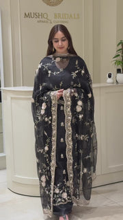 Classic Floral Embroidered Suit
